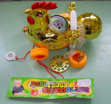 Toy rooster imitating a telephone "BEAUTEOUS CHANTICLEER" Type/model: Code No 517