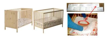 Children’s cot "IKEA" Type/model:A) SNIGLAR cot size 55 x 112 cm