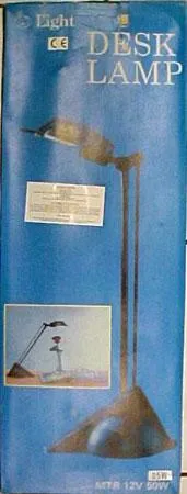 Portable electrical luminaire with halogen lamp