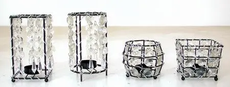 Decorative candle-holder for tea lights 