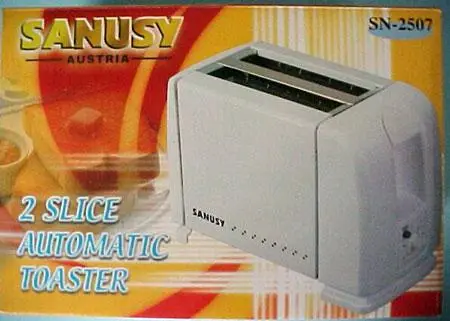 Electrical 2-slice toaster "SANUSY"