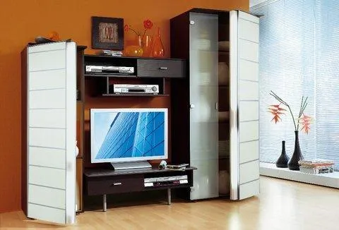 Furniture “OTTO” - wall unit with 5 built-in luminaries