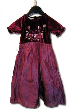 Child deep red frock “Girls by KappAhl”
