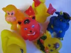 Soft toy with squeezing device "Happy Toys"
