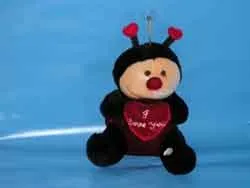 Plush toy – ladybird "H&Y TOY" with an "I love you" embroidered inscription