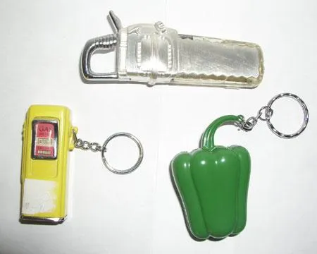 Different novelty lighters of various shapes