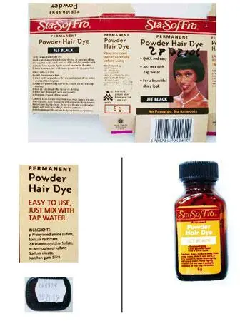 Permanent Powder Hair Dye JET BLACK “Sta Sof Fro”