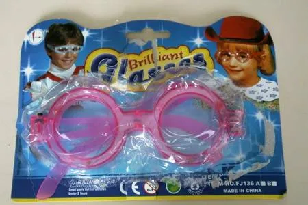 Glasses made from plastic “Brilliant glasses”; with lights on the frame