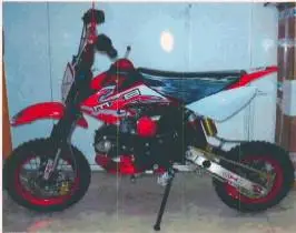 mini motorbike “CMM”Type/model: Superminicross 125 CC