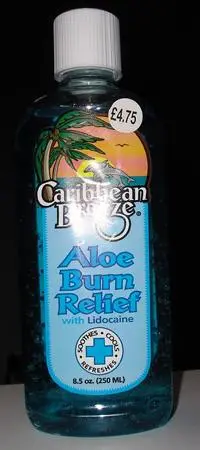 Aloe Gel Cooling Burn Relief