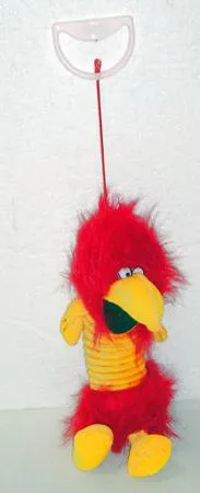 Parrot on a string with sound