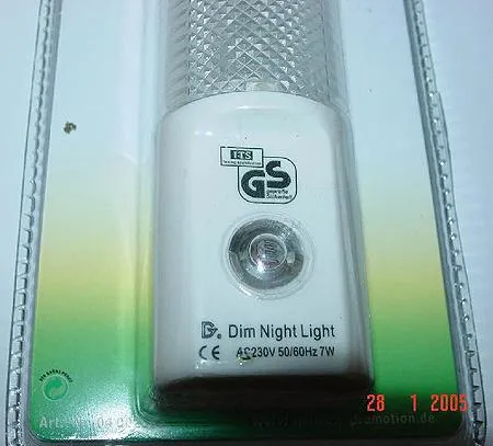 Electric night lamp “Home Heitech - Dim Night” Light with sensor