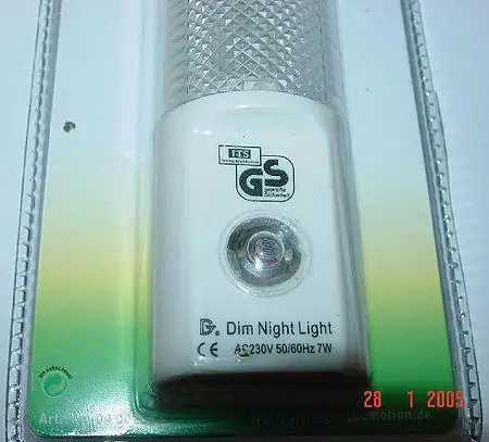 Electric night lamp “Home Heitech - Dim Night” Light with sensor 