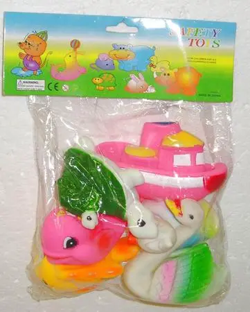 Набор пищащих резиновых животных «SAFETY TOYS»