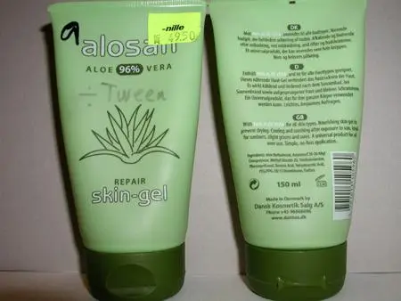 Гель для кожи «Alosan 96 % Aloe vera repair skin-gel»