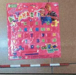 Letters, numbers and symbols in magnetic plastic