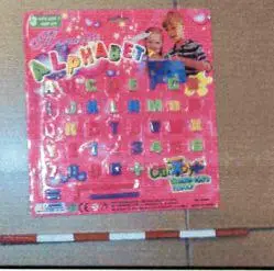 Letters, numbers and symbols in magnetic plastic