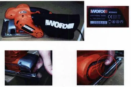 Ленточная шлифовальная машина «WORX»