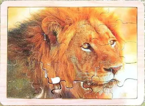 Wooden jigsaw puzzles (lion)
