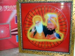 Religious illuminated picture frame