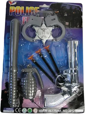 Набор пластиковых игрушек «Police Force No 3912»