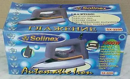 Electric dry iron "Solinex - Automatic iron" 