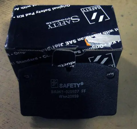 Replacement disc brake linings