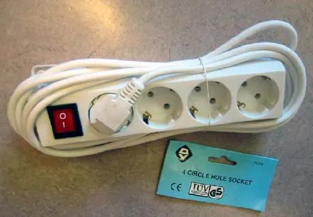 Extension supply cord “4 CIRCLE HOLE SOCKET - GON 4” 