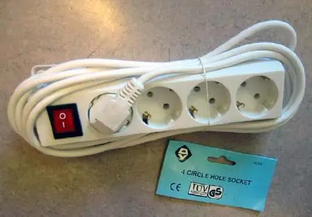 Extension supply cord “4 CIRCLE HOLE SOCKET - GON 4” 