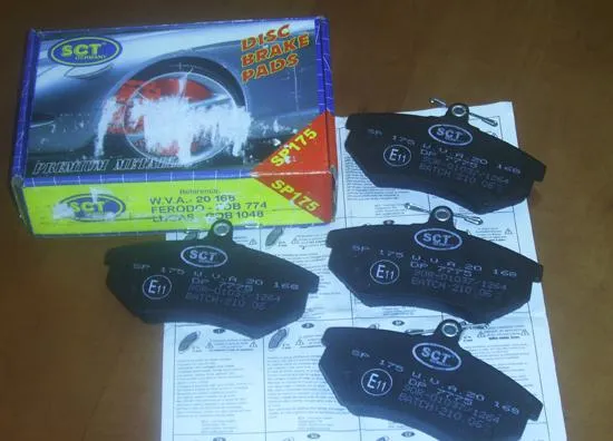 Replacement disc brake linings