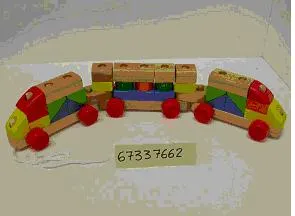 Wooden toy - SUPER TRAIN, wooden sorting train