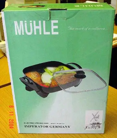 Electric frying pan “Mühle” with glass lid