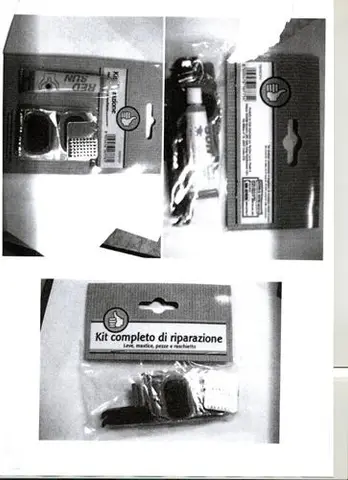 Rubber solution in bicycle repair kit
