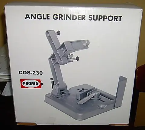 Angle grinder support
