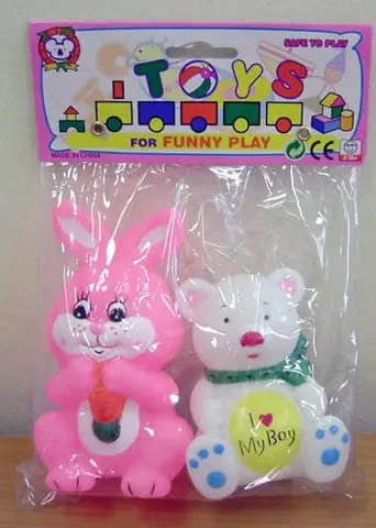 Set of plastic toys – 'Toys for funny play'