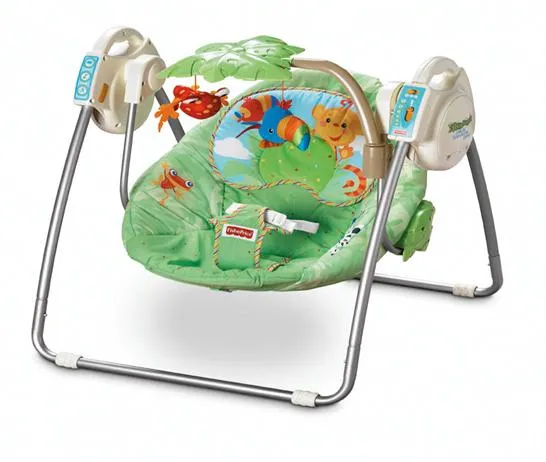 Детские качели – Mattel Inc., Rainforest Open Top Take-along Swing