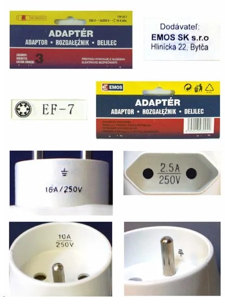 Three-way electrical adaptor