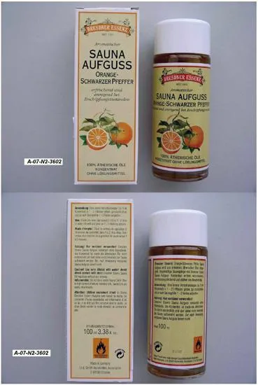 Sauna fragrance - Orange-Black Pepper sauna fragrance