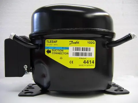 Compressor for refrigerators and freezers.