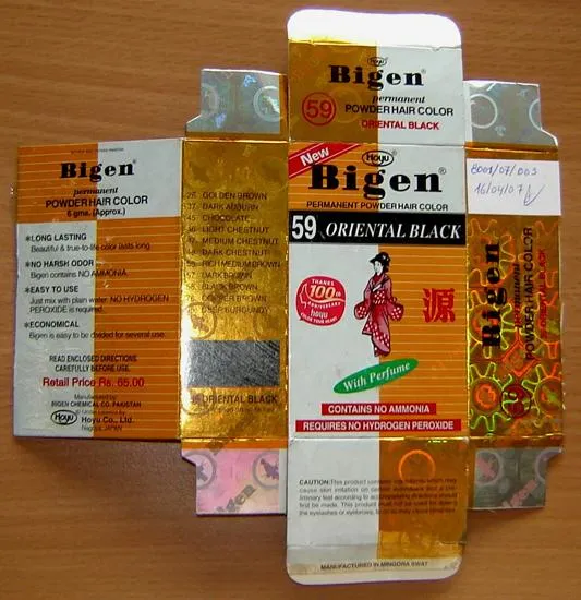 Стойкая порошковая краска для волос