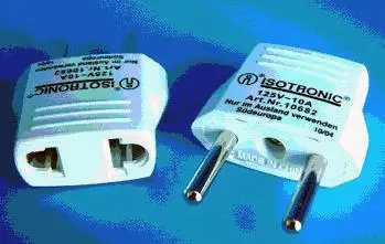 Электрический адаптер для вилки Isotronic «Converterplug / Plug adapter Euro plug»