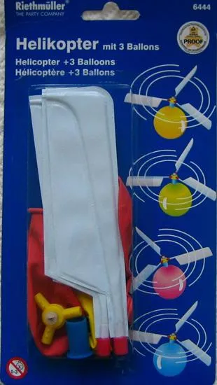 Воздушные шары (вертолёт + 3 шара)