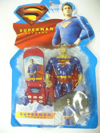 Игрушечный мобильный телефон - Superman Toy Mobile Phone and Figure. Superman Returns