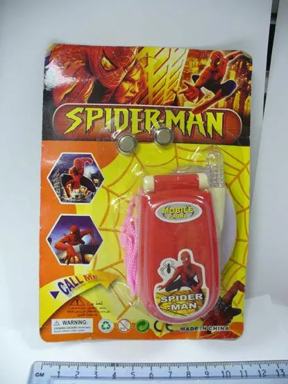 Игрушечный мобильный телефон - Spiderman Toy Mobile Phone