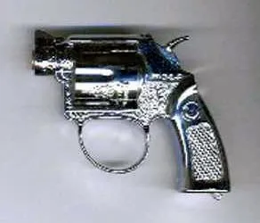 Novelty gas lighter in the shape of a revolver “Lighter”