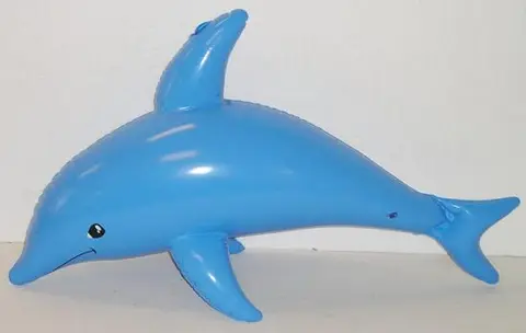 Inflatable swim blue dolphin