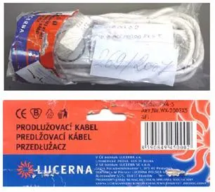 Удлинитель со шнуром (Predlžovací pohyblivý prívod)