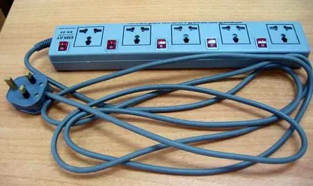 Five sockets extension cord “Emkay” 