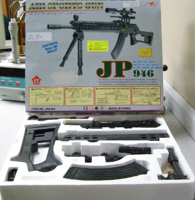 Air gun with laser beam - Rifle with laser