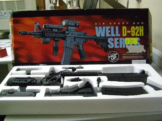 Air gun with laser beam – imitation firearm